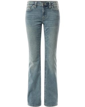 True Religion Becca Mid Rise Boot Cut Jeans - Blue