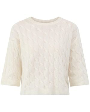 Marella Radura Wool Cashmere Jumper - White