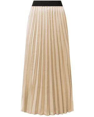 James Lakeland Pleated Maxi Skirt - Natural