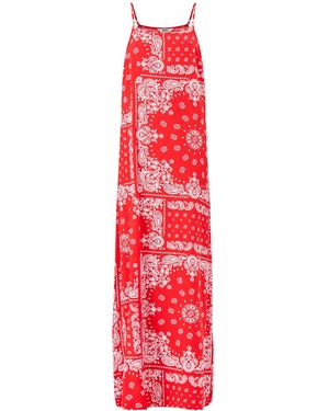 ONLY Amber Long Strap Midi Dress Multi - Red