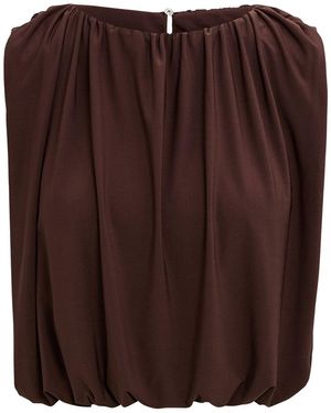 Forever New Sutton Sleeveless Bubble Top - Brown