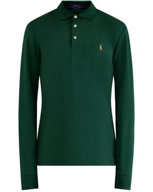 Polo Ralph Lauren Pima Long Sleeves Polo Top - Green