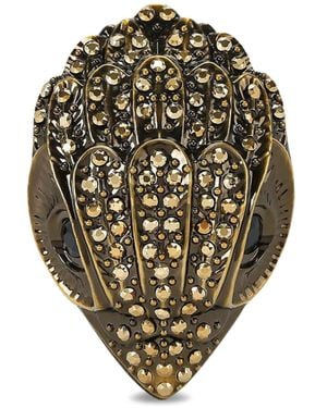 Kurt Geiger Micro Eagle Clutch Bag - Metallic