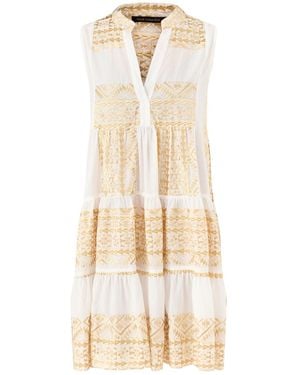 Kori Triangle Sleeveless Mini Dress - Natural