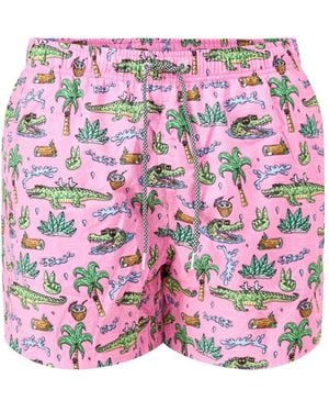 Boardies Mid Length Swim Shorts - Pink