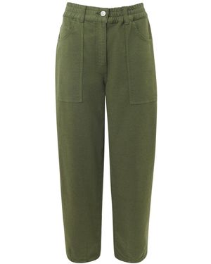 Whistles Women's Tessa Casual Trouser - Green