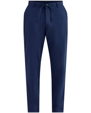 SELECTED Slim Tape Brody Linen Blend Trousers - Blue