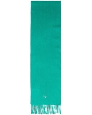 Barbour Plain Lambswool Scarf - Green