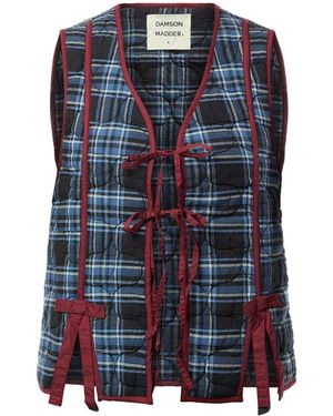 Damson Madder Alva Bow Gilet - Blue
