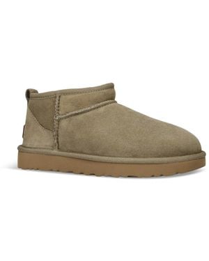 UGG Classic Ultra Mini Suede Ankle Boots - Green