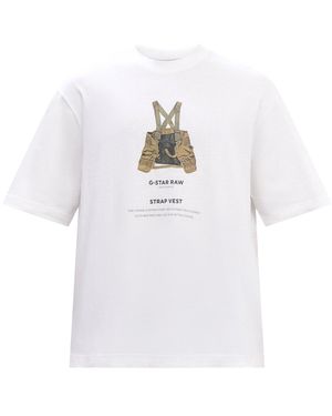 G-Star Archive Print Boxy R Tee - White