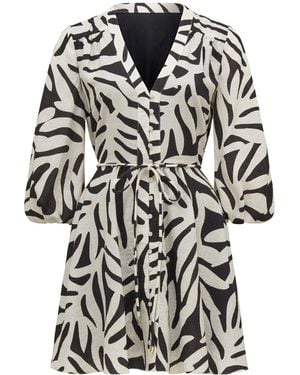 Forever New Alicia Rope Tie Mini Dress - White