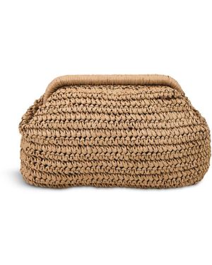 Pieces Lana Clutch Bag - Natural