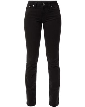 TRUE RELIGION Billie Mid Rise Straight Jeans - Black