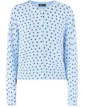 Nobody's Child Long Sleeve Spot Printed Cardigan - Blue