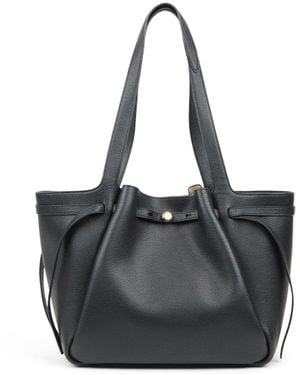 Tory Burch Romy Pebbled Tote Bag - Black