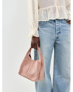 Marlon Avera Suede Shoulder Bag - Blue