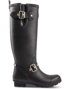 Holland Cooper Sherpa Lined Regency Wellington Boots - Black