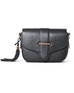 Forever New Signature Thea Tassel Saddle Crossbody Bag - Grey