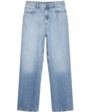 Mint Velvet Mid Soft Wide Jeans - Blue