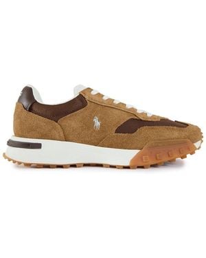 Polo Ralph Lauren Eldridge Suede Trainers - Natural