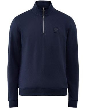 Belstaff Curator Quarter Zip Sweatshirt - Blue
