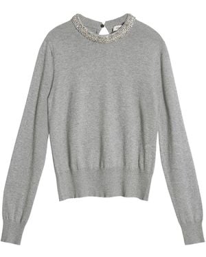 Albaray Diamante Trim Jumper - Grey
