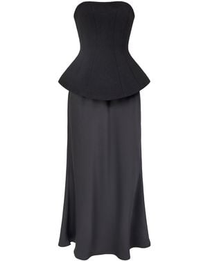 Club L London Ohio Maxi Strapless Dress - Black