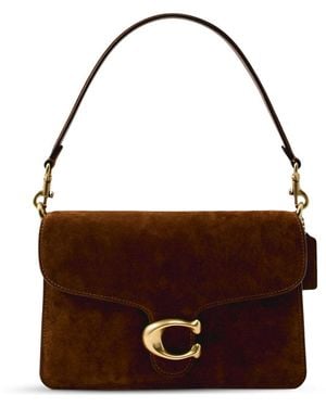 COACH Suede Chain Tabby Shoulder Bag - Brown