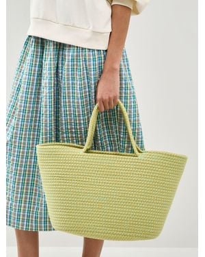 Pieces Christine Basket Bag - Green