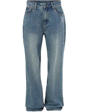 Ed Hardy Gothic Cross Relaxed Jeans - Blue