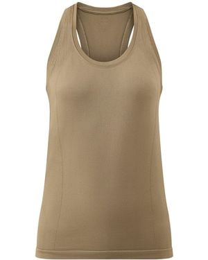 Sweaty Betty Athlete Seamless Workout Tank Top Khaki - Natural