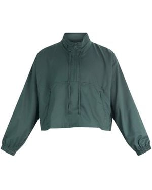 GIRLFRIEND COLLECTIVE Huddle Half-Zip Windbreaker Jacket - Green
