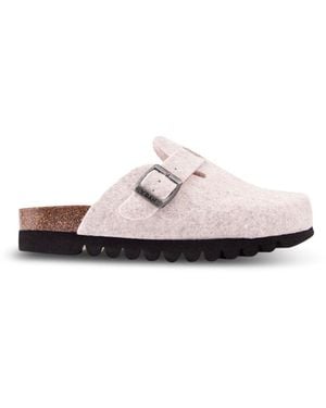 V.Gan Taro Vegan Footbed Mules - White