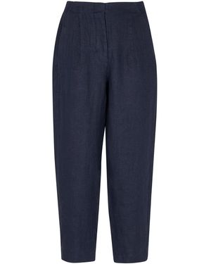 Whistles Barrel Leg Trouser - Blue