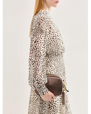 Apatchy Tassel Crossbody Bag - Brown