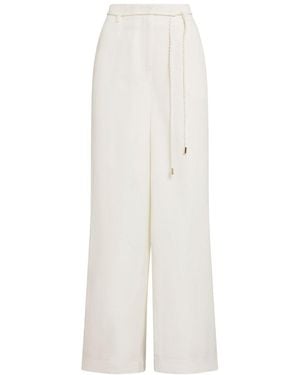 Forever New Myla Wide Leg Trousers - White