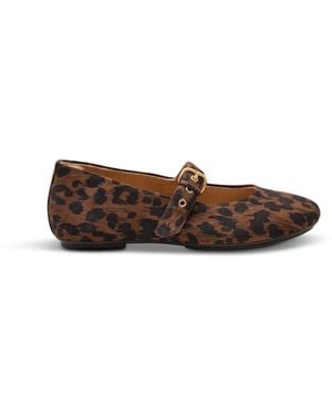 Fitflop Delicato Leopard Suede Mary Janes - White