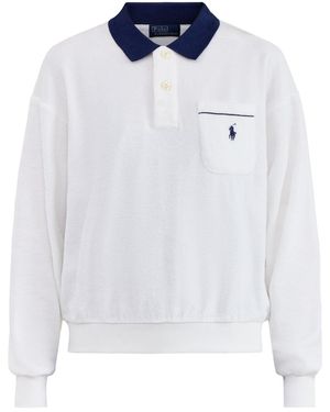 Polo Ralph Lauren Rugby Terry Ls Top - White
