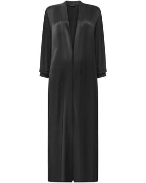 James Lakeland Long Satin Cardigan - Black