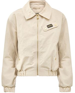 Barbour Draycott Harrington Showerproof Jacket Cream - Natural