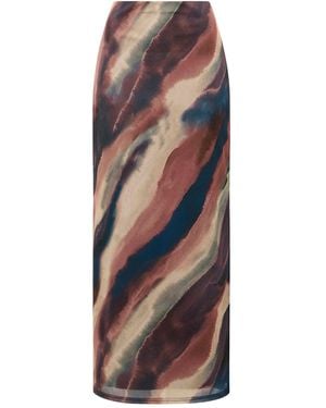 Forever New Mia Mesh Maxi Skirt - White