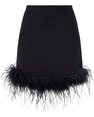 Never Fully Dressed Feather Skirt – - Black