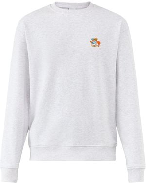 Parlez Imprint Crew Neck Sweatshirt - White