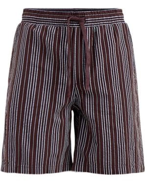 Only & Sons Seersucker Jogger Shorts - Purple