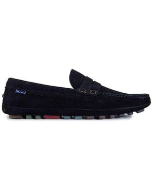 Paul Smith Jenson Suede Driving Shoes - Blue