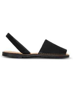 Sole Macaw Nubuck Menorcan Sandals - Black