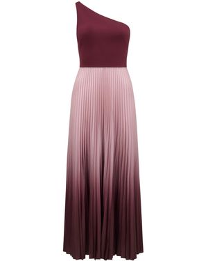Forever New Olena One Shoulder Pleated Midi Dress - Purple