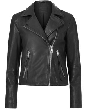 AllSaints Dalby Biker Jacket - Black