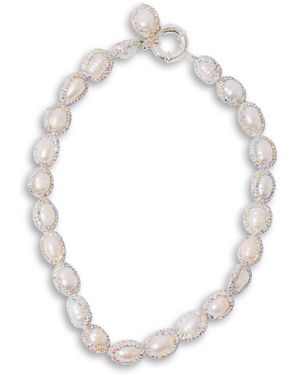 PEARL OCTOPUSS.Y Women's Pearl Drop Choker - Metallic